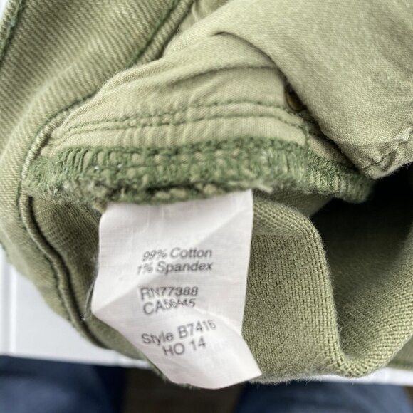J. Crew Stretch Skinny Jeans size 25 Army Olive Green - Picture 5 of 5